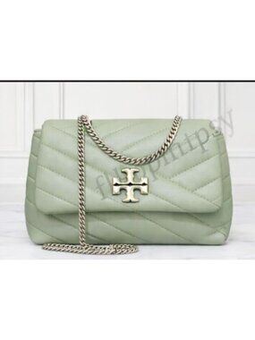 ADORABLE!!  AUTHENTIC TORY BURCH SAGE GREEN KIRA HANDBAG
